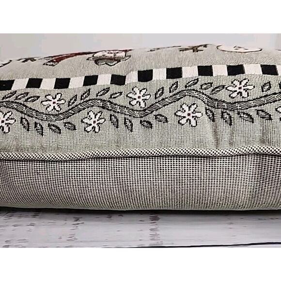 Coco Dowley Tapestry Snowman Winter Christmas Pillow In Excellent Condition - Picture 11 of 16